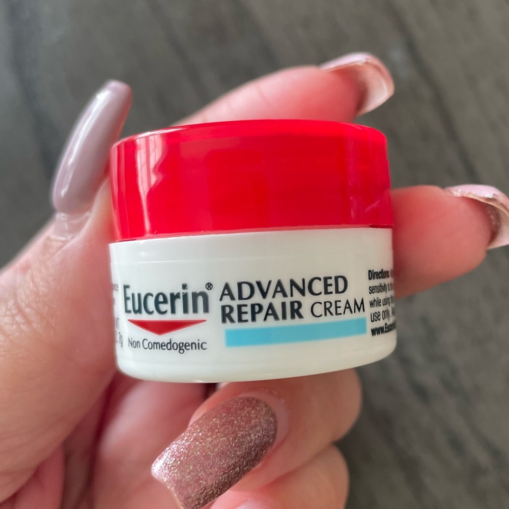 5 sealed mini jars of Eucerin Advanced Repair cream for $15. New. Unopened.